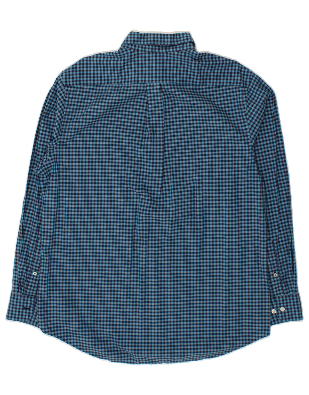 IZOD Mens Shirt Large Blue Gingham Cotton Vintage Izod and Second-Hand Izod from Messina Hembry 