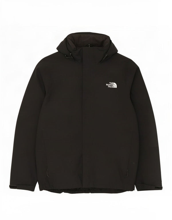 The North Face Veste coupe-vent à capuche pour homme UK 40 Large Noir Polyester