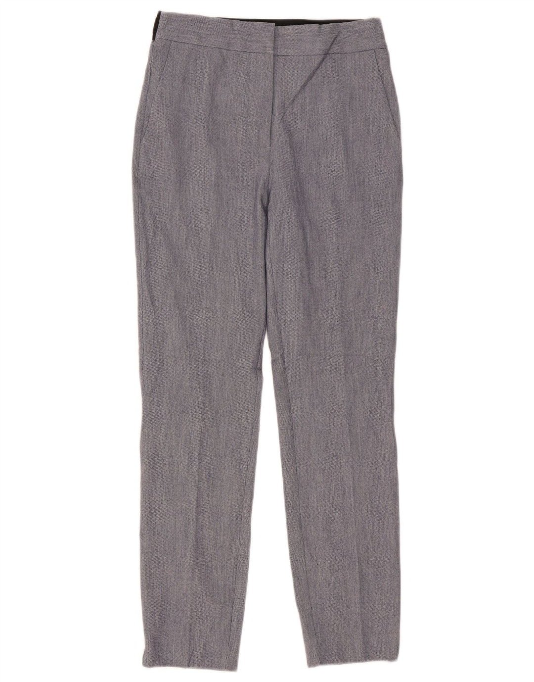 Pantalon Chino Slim Femme Zara Petit W27 L28 Bleu Polyester
