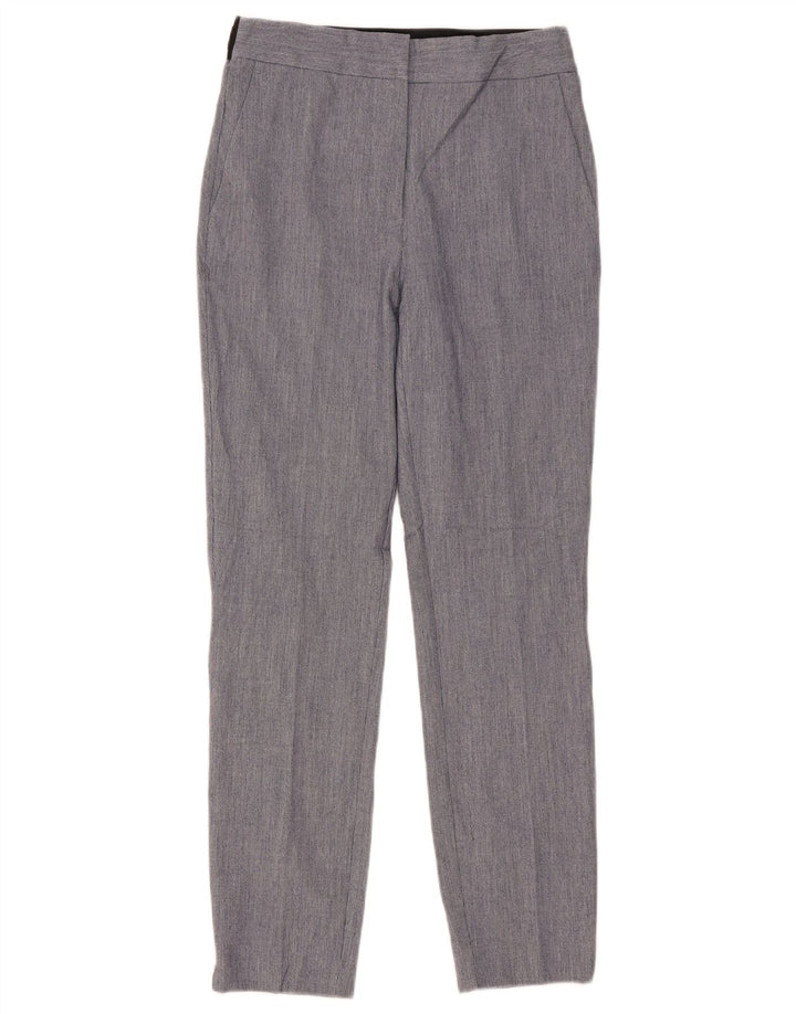 Pantalon Chino Slim Femme Zara Petit W27 L28 Bleu Polyester