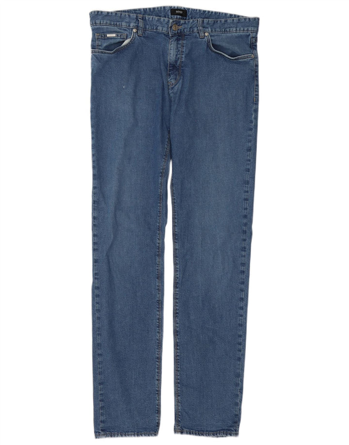 Hugo Boss Femme Jean Slim W33 L34 Bleu Coton