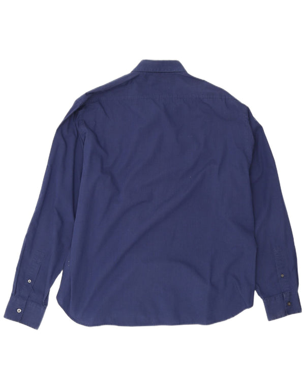 Yves Saint Laurent Chemise Homme 2XL Bleu Marine Coton