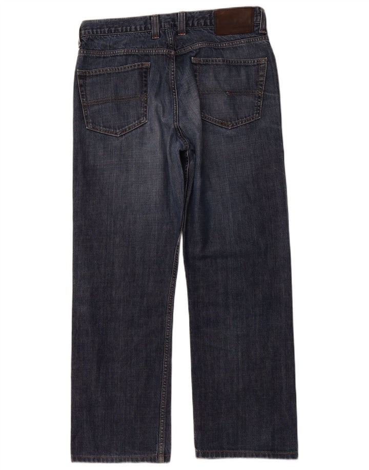 TOMMY HILFIGER Jean Droit Homme W34 L32 Bleu Coton