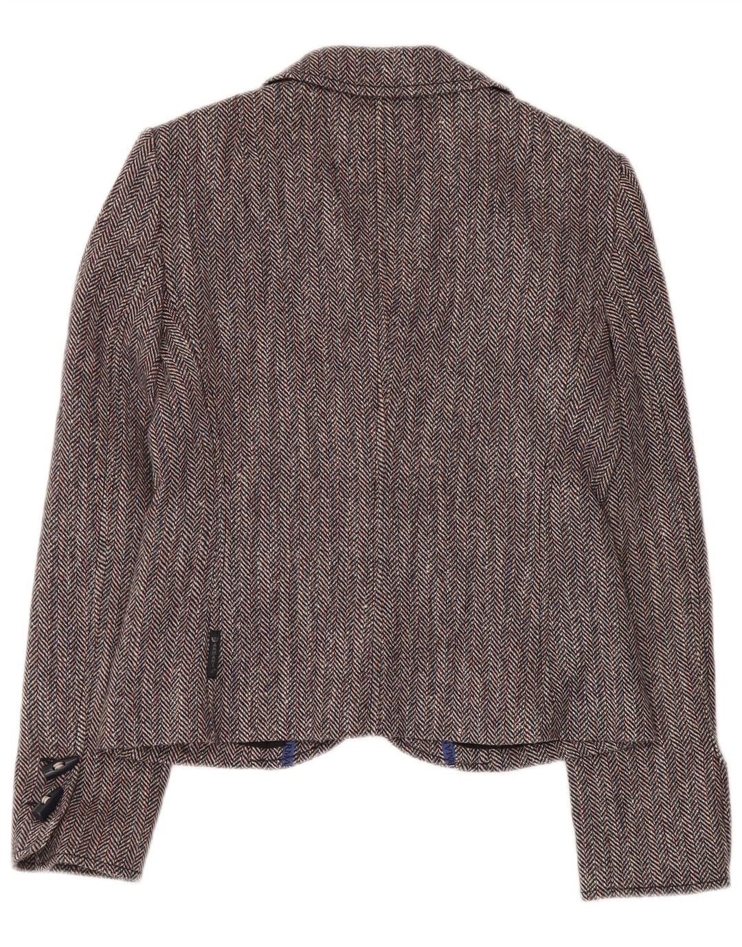 ARMANI JEANS Veste Blazer 4 Boutons Femme IT 42 Gris Moyen à Chevrons