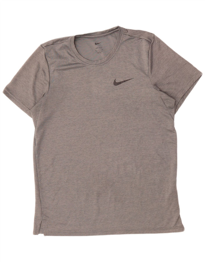 NIKE T-shirt Dri Fit pour hommes, petit, gris, polyester