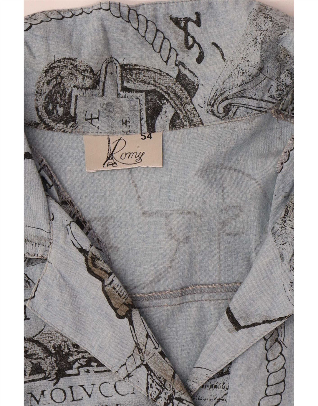 Romy Robe droite graphique pour femme IT 54 3XL Bleu