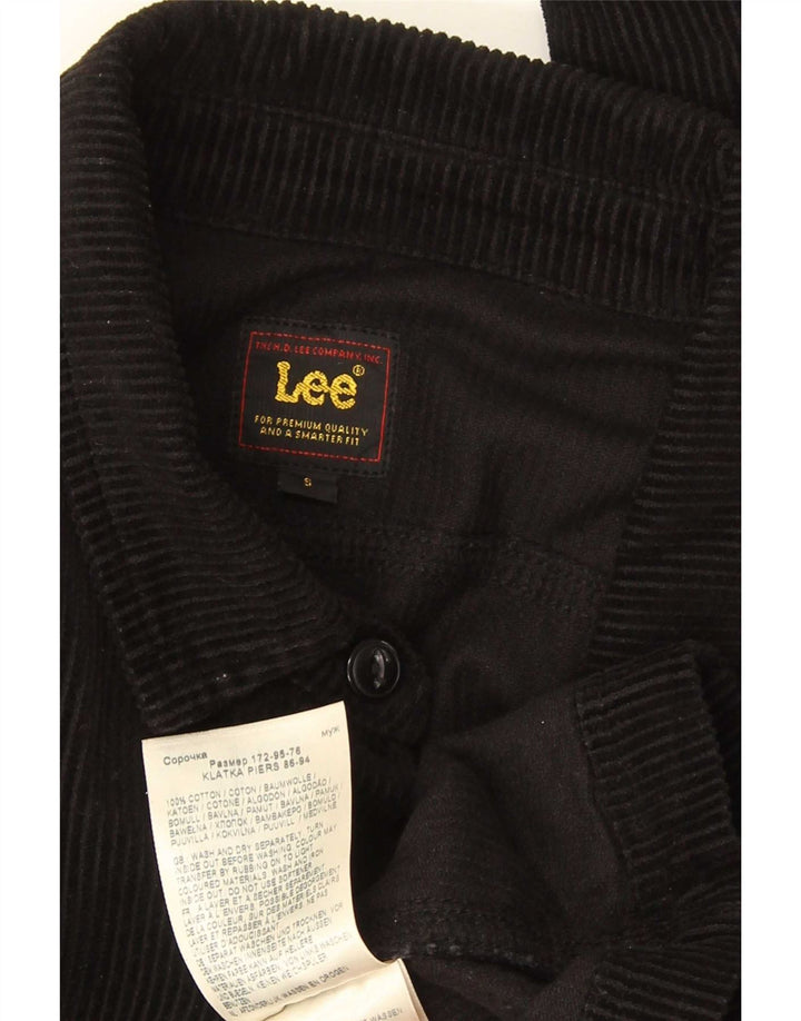 Lee Veste en velours côtelé pour homme UK 36 Petit coton noir