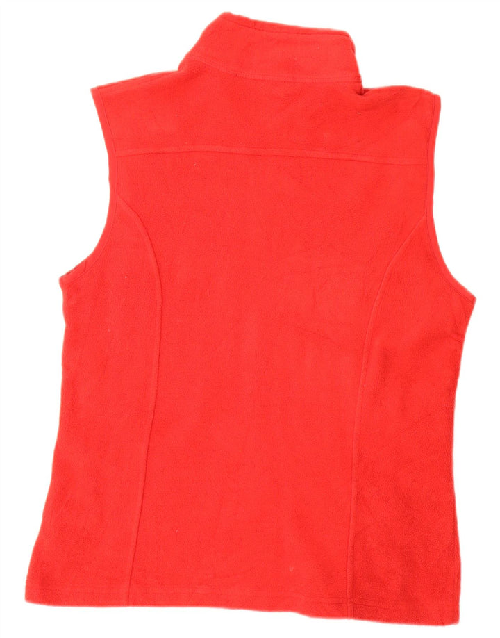 Eddie Bauer Gilet polaire pour femme UK 14 Rouge moyen Polyester