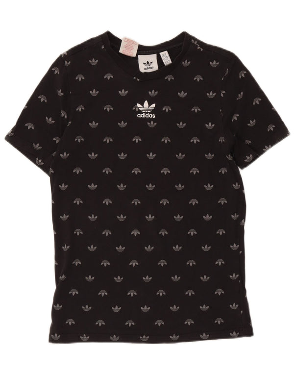 Adidas T-Shirt Graphique Garçon 13-14 ans Noir Coton