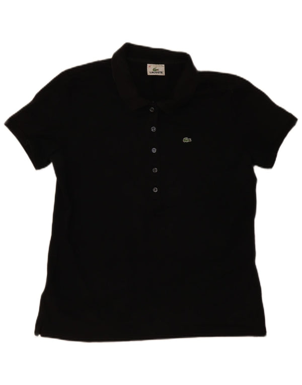 Lacoste Polo Femme Taille 48 XL Coton Noir