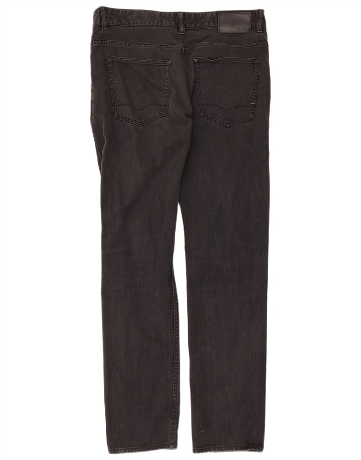 HUGO BOSS Jean Slim Delaware Femme W34 L32 Coton Noir