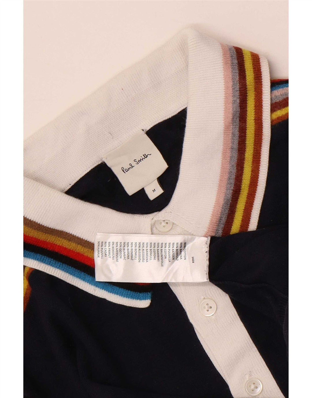 Paul Smith Pull à manches courtes et col polo pour homme Bleu marine moyen