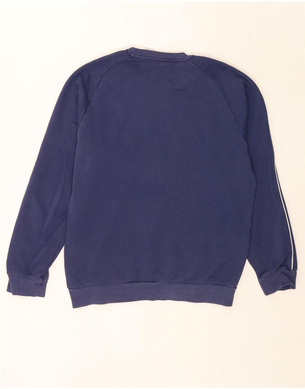 Adidas Sweat-Shirt Homme Bleu Marine Moyen Coton