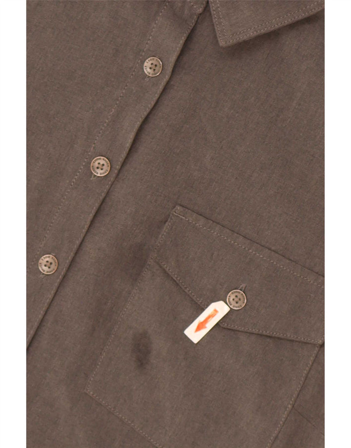Eddie Bauer Robe chemise pull sans manches pour femme UK 18 XL Gris Polyester