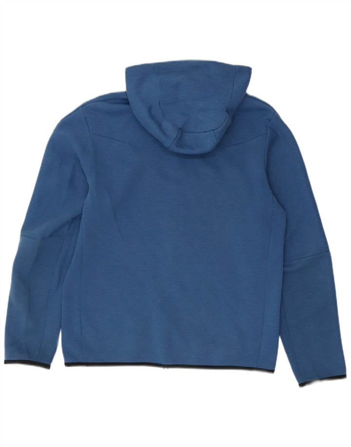 NIKE Pull à capuche zippé en coton color block bleu moyen pour homme
