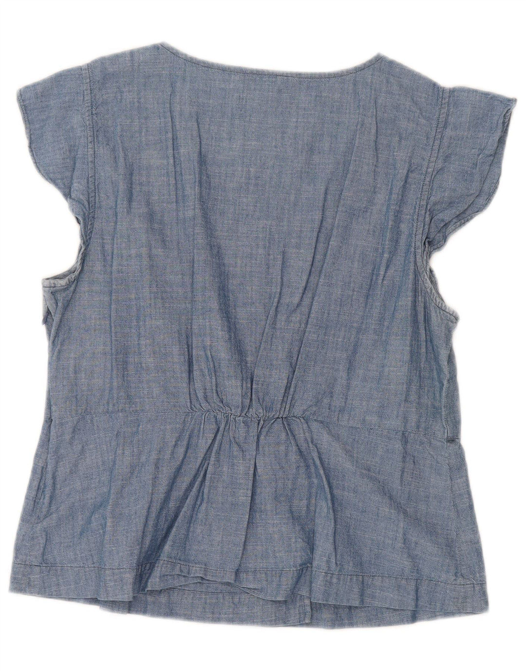 J. CREW Chemisier Femme UK 14 Grand Bleu Coton