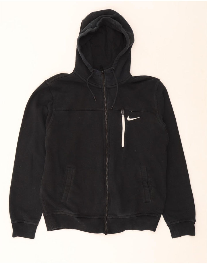 Nike Sweat à capuche zippé pour homme en coton noir moyen