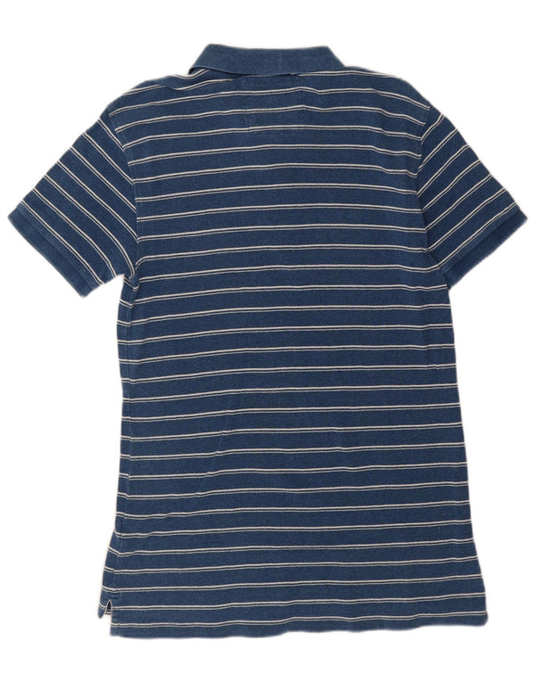 FAT FACE Polo Homme Petit Bleu Rayé Coton