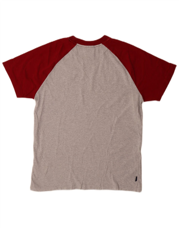 Superdry T-Shirt Homme Gris Moyen Colourblock Cotton