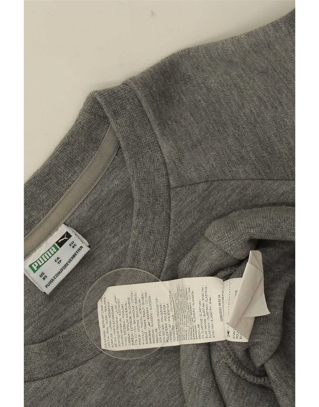 Puma Sweatshirt Jumper XS Gris Coton Homme