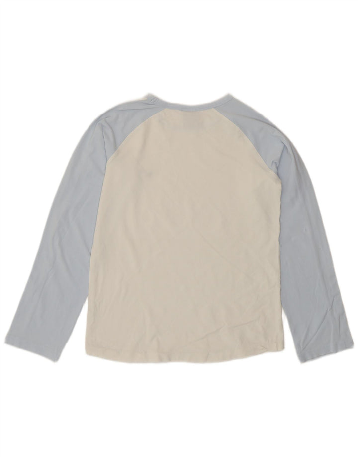Nike Haut à manches longues pour femme UK 14/16 Large Blanc Colourblock