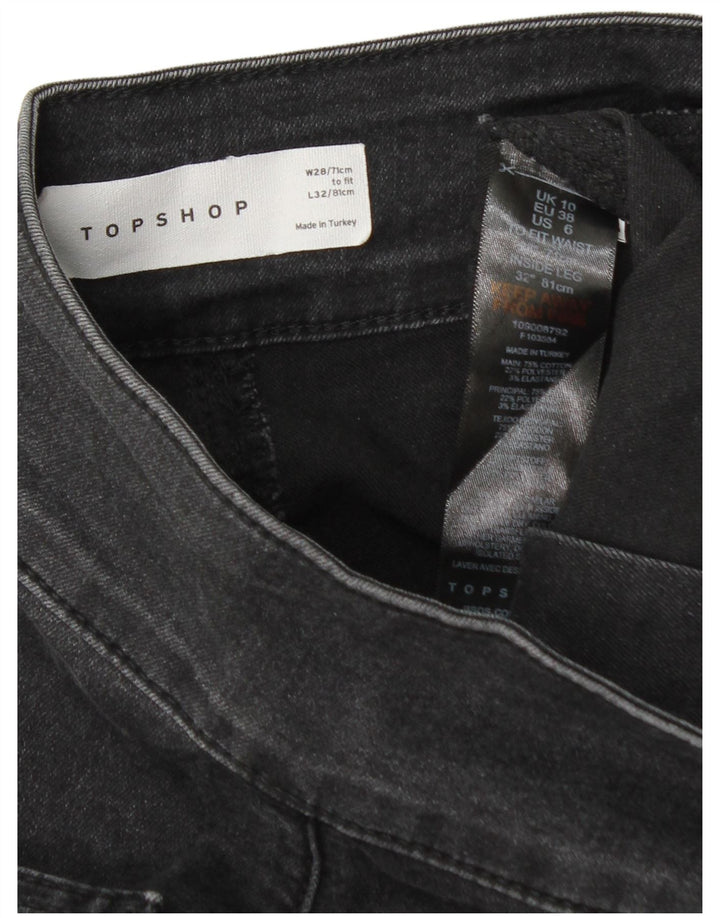 Topshop Jean évasé femme W28 L32 coton gris