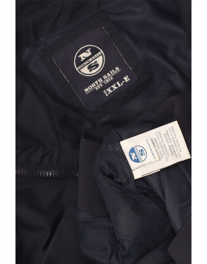 North Sails Veste Bomber Homme UK 44 2XL Bleu Marine Polyamide