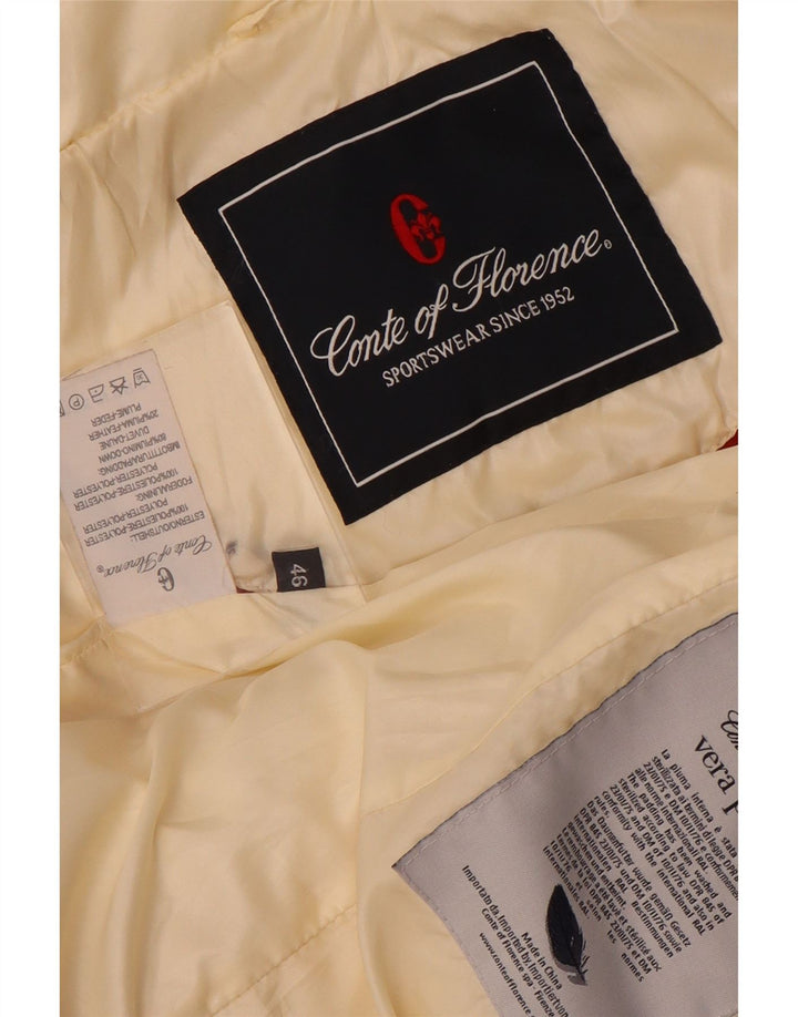 Conte of Florence Manteau Rembourré Femme IT 46 Large Polyester Blanc Cassé