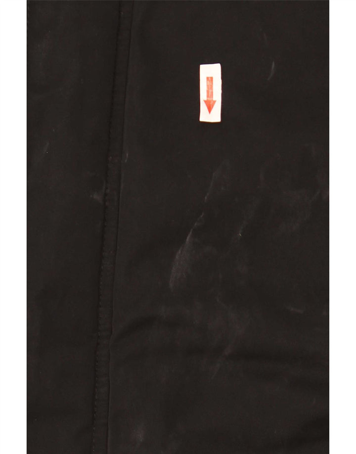 Fred Perry Veste coupe-vent à capuche pour homme UK 38 Medium Black Nylon