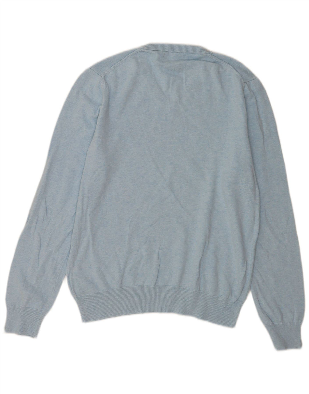 Marks & Spencer Pull Col V Homme Bleu Moyen Coton