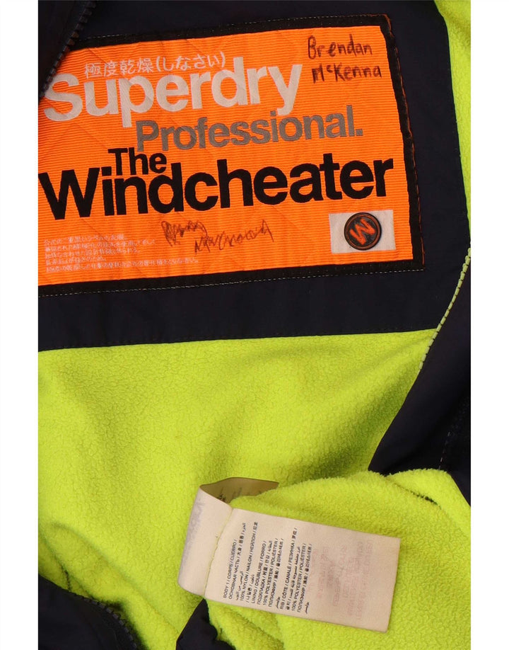 Superdry Veste coupe-vent The Windcheater pour femme UK 14 Bleu marine moyen