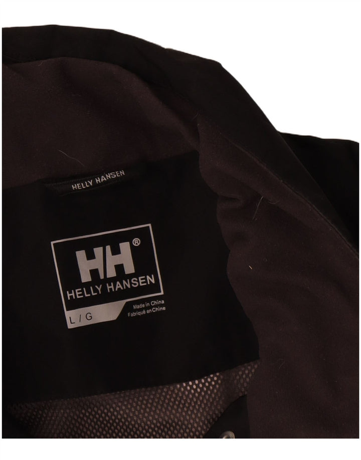 Helly Hansen Veste de pluie graphique pour femme UK 16 Large Noir Polyester