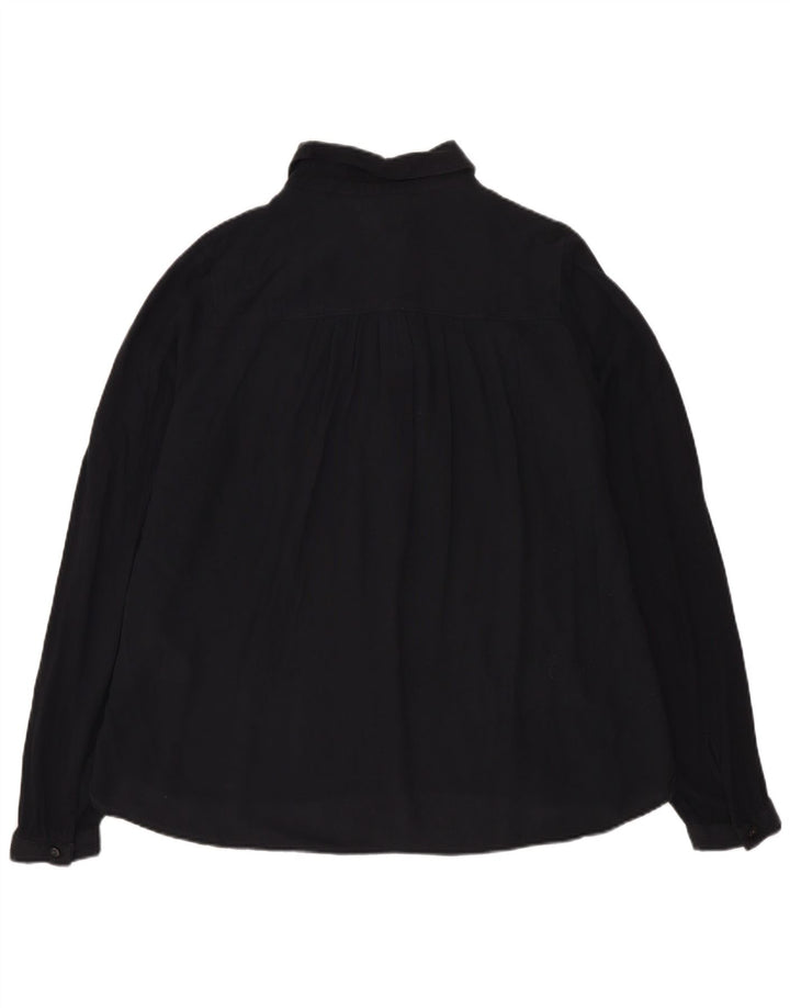 LEVI'S Chemise pull surdimensionnée pour femme UK 10 Small Noir