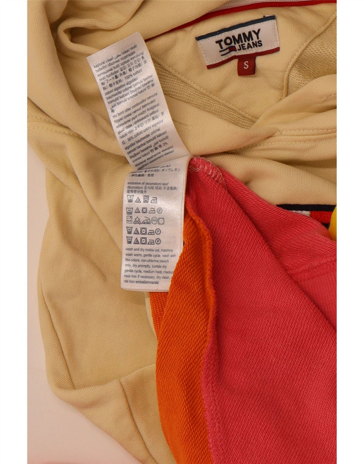 TOMMY HILFIGER Pull à capuche pour femme UK 10 Small Multicolore Colourblock