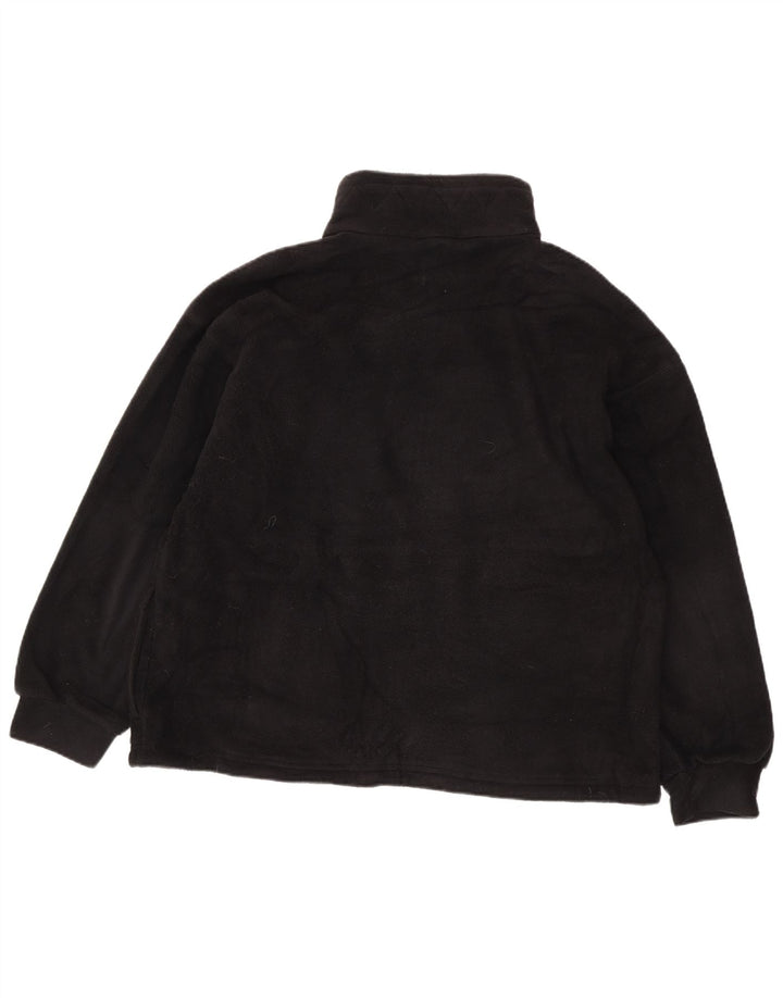 Marks & Spencer Veste polaire surdimensionnée pour femme UK 16 Large Noir Polyester