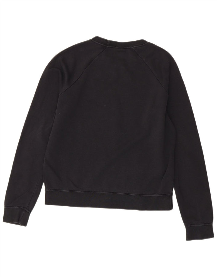 Nike Sweat-shirt surdimensionné graphique pour femme UK 10 Petit coton noir