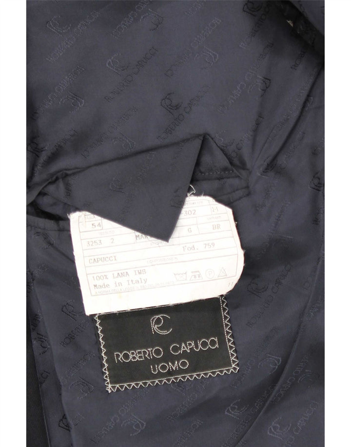 Roberto Capucci Veste Blazer Croisée Homme IT 54 2XL Bleu Marine