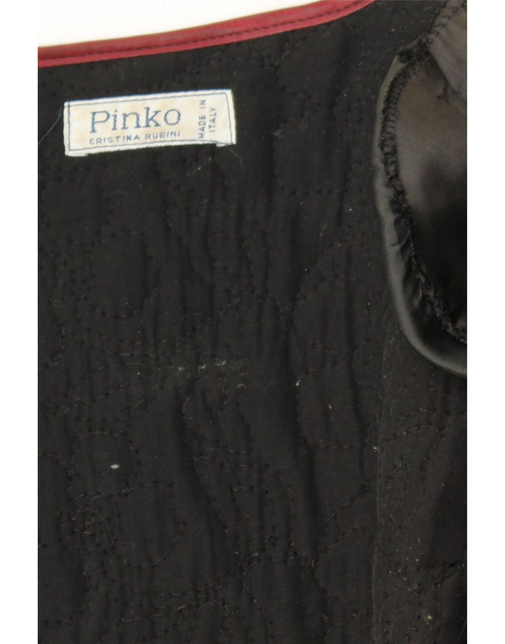 PINKO Womens Open Bolero Jacket UK 14 Medium Black Vintage Pinko and Second-Hand Pinko from Messina Hembry 