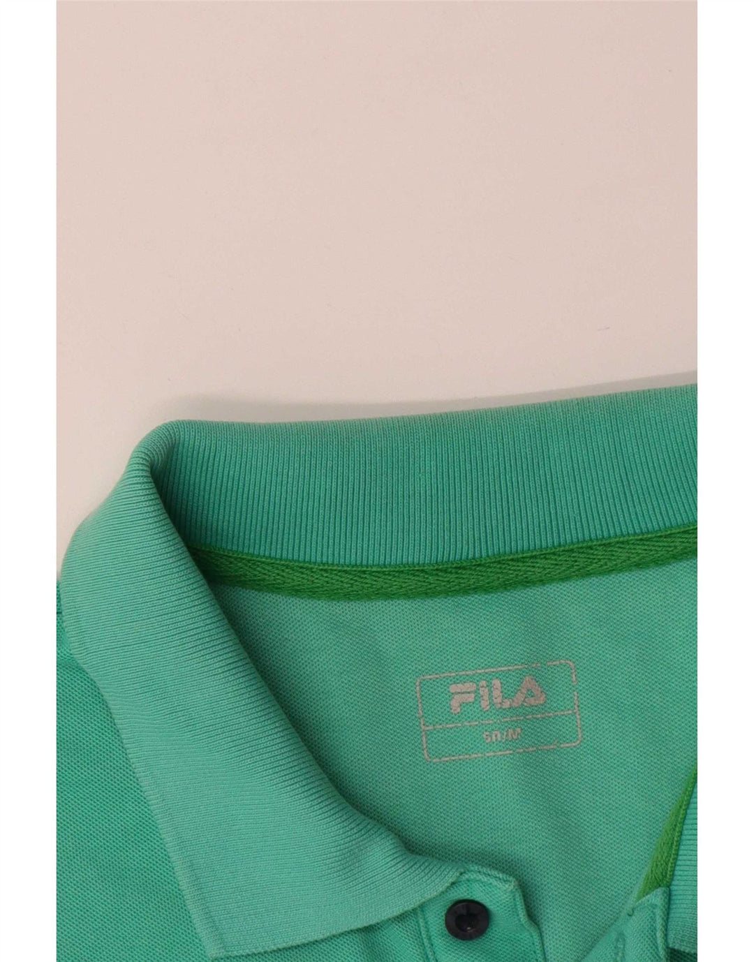 Fila Polo Homme Coton Vert Moyen