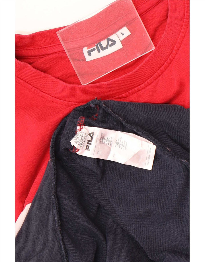 Fila Sweat-shirt graphique pour femme UK 16 Large Multicolore Colourblock