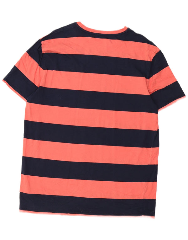 Tommy Hilfiger T-Shirt Homme Top XL Coton Rayé Rose
