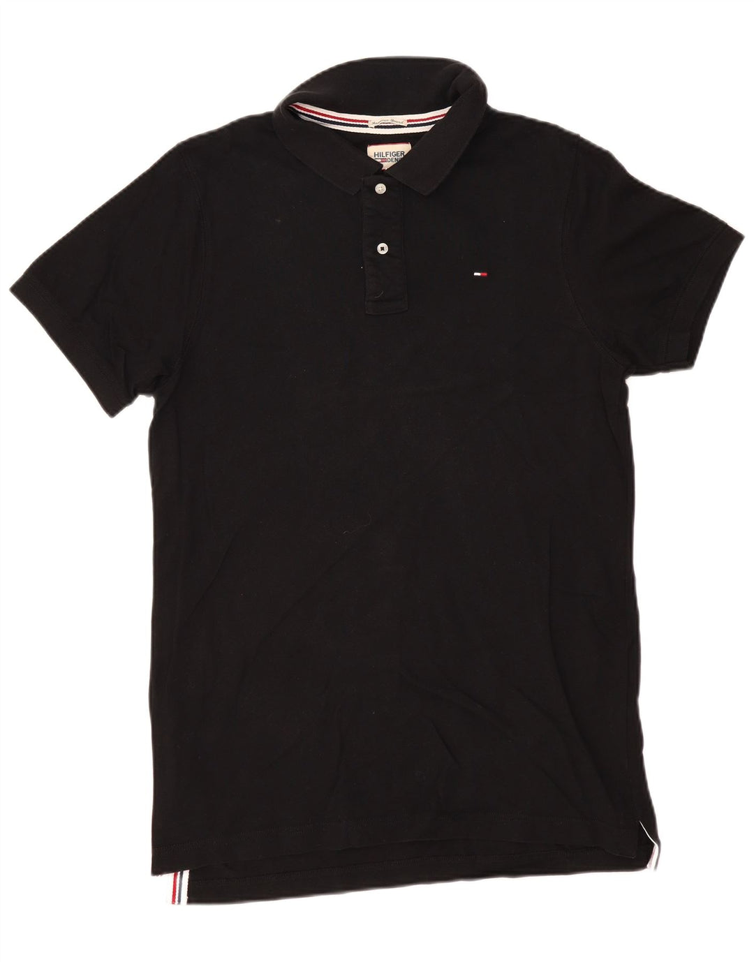 TOMMY HILFIGER Polo Homme XL Noir Coton