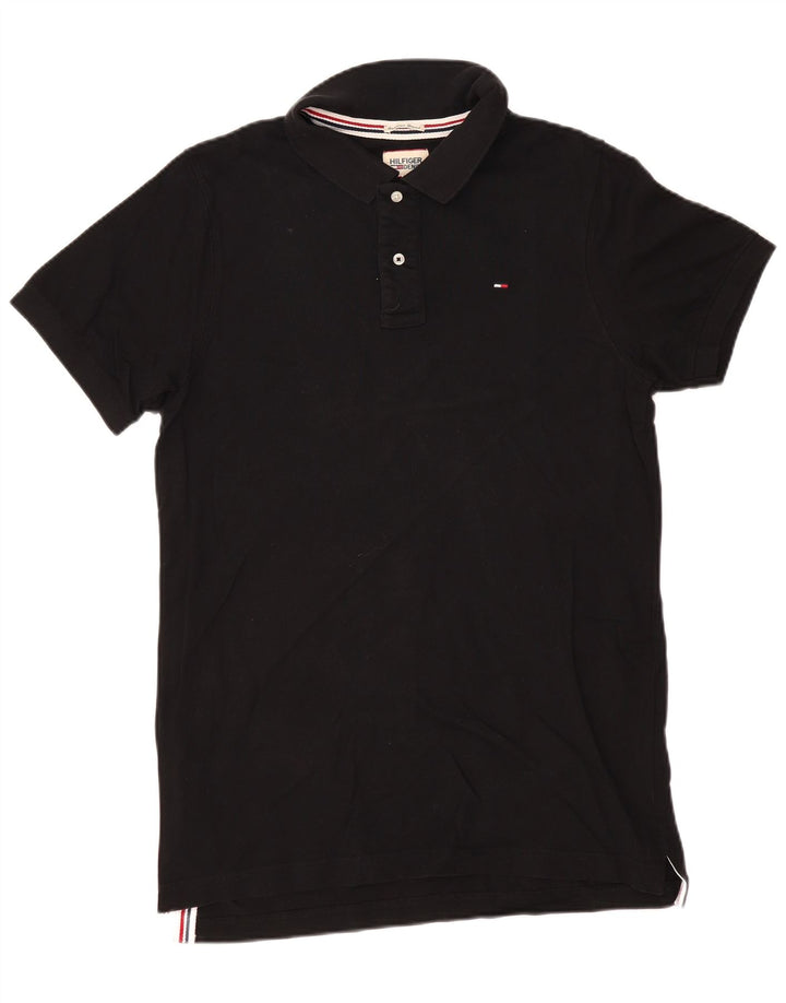 TOMMY HILFIGER Polo Homme XL Noir Coton