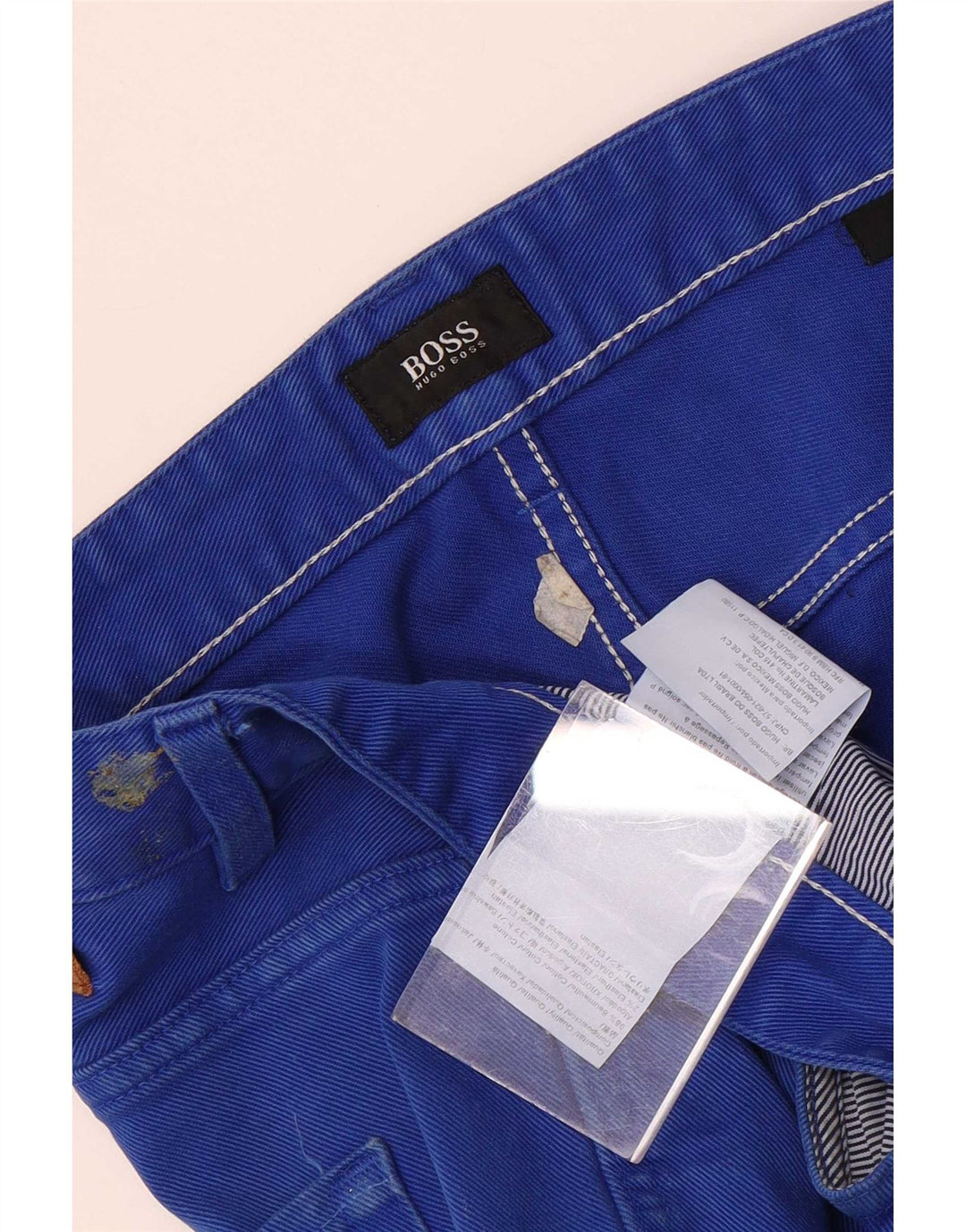 Hugo Boss Jean Slim W36 L32 Bleu Coton Homme