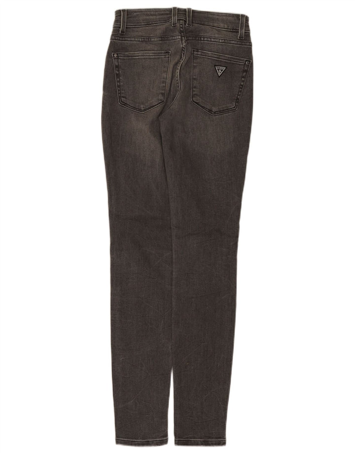Guess Jean skinny taille moyenne pour femme W25 L30 Gris