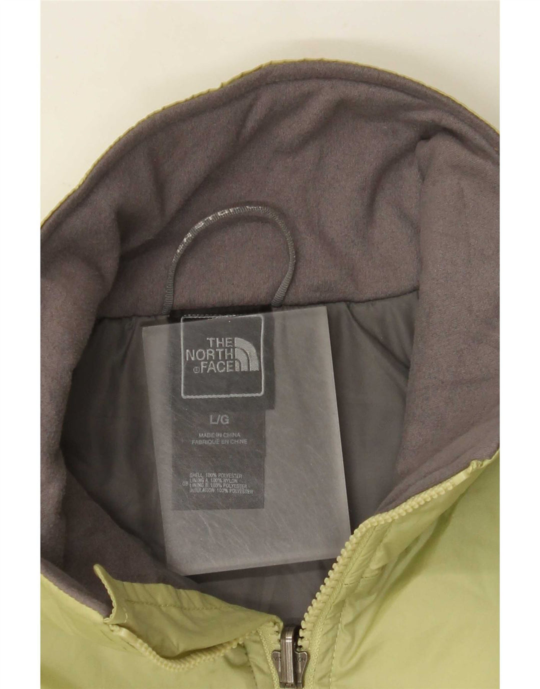The North Face Veste coupe-vent pour femme UK 16 Large Jaune Polyester