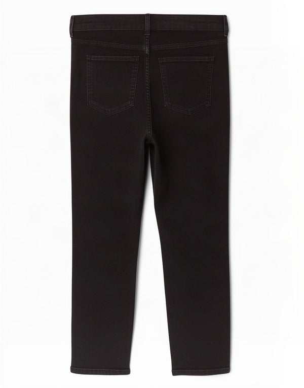 Marks & Spencer Jean court coupe slim pour femme UK 14 Large W34 L23 Noir