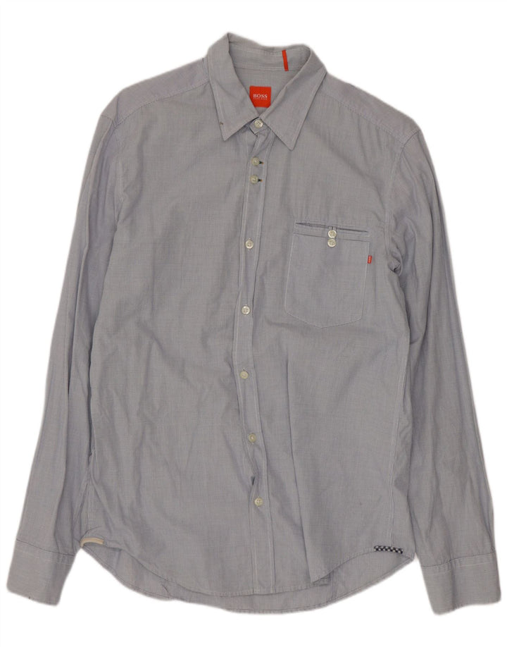 Hugo Boss Chemise Homme Bleu Moyen Vichy