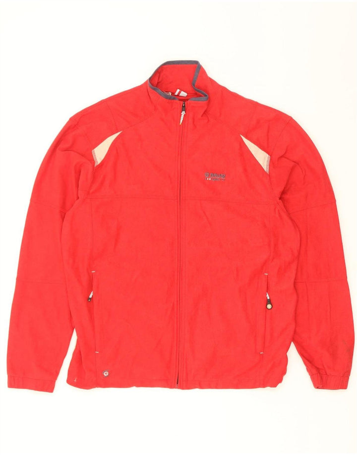Brugi Veste de Survêtement Homme Rouge Moyen Polyester Colorblock