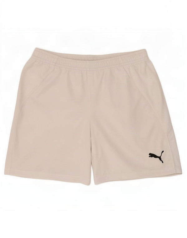 Puma Short de Sport Homme Blanc Large